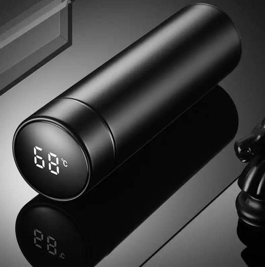 500ml Hot & Cold Smart LED Temperature Display Water Bottle, Double Wall Vacuum Insulated Flask, Food Grade SUS304 Stainless Steel Bottle