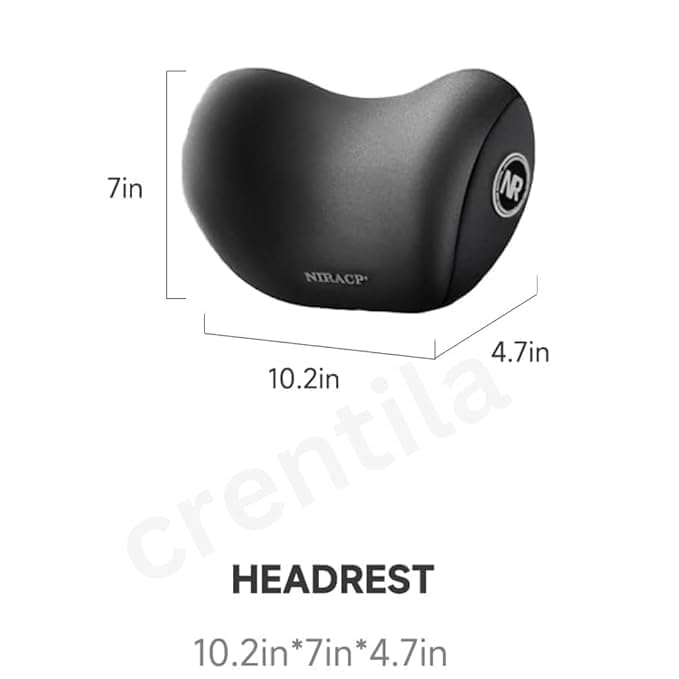 Car Neck Pillow,Neck Pain Relief for Long Drive Car Seat Back Head Rest Memory Foam Pillow for Driving with Adjustable Strap,and Breathable Removable Cover