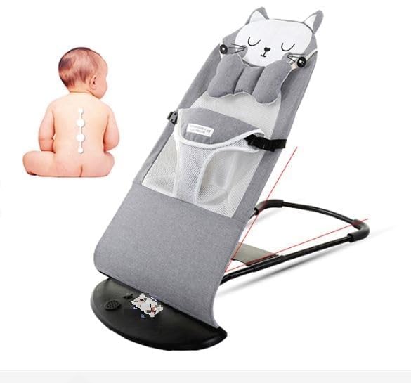 Infant Comfort Baby Bouncer Rocking Chair -Ergonomic Design Baby Bouncy Seats Foldable and Reclining Baby Sleeping & Swing Chair(Multicolour)- Upto 10 Kg
