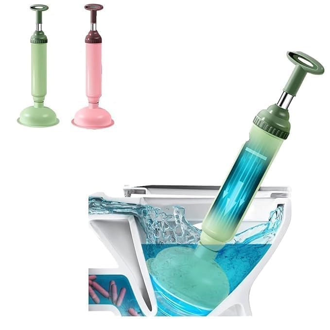 Toilet Plunger Air Power Remover Turbo Flush High Pressure Dredging Air Pump Plunger for Toilet, Bathroom, washroom, Sink