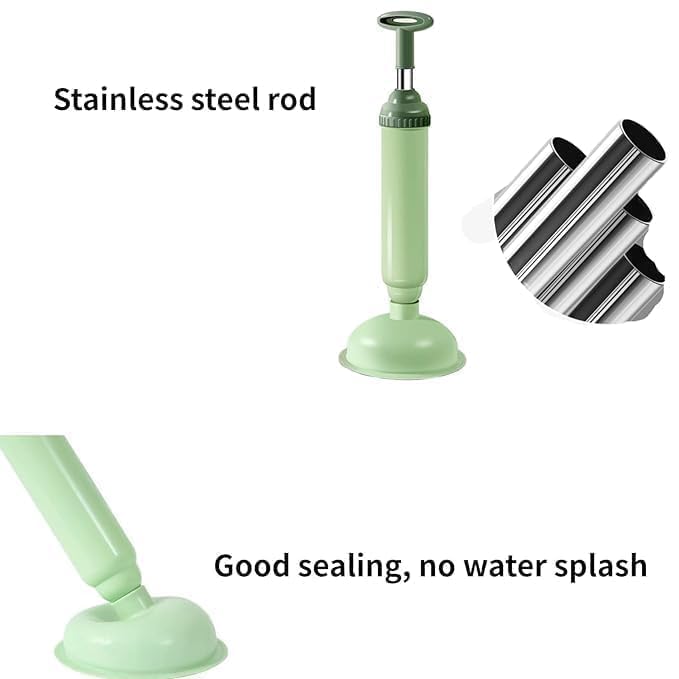 Toilet Plunger Air Power Remover Turbo Flush High Pressure Dredging Air Pump Plunger for Toilet, Bathroom, washroom, Sink
