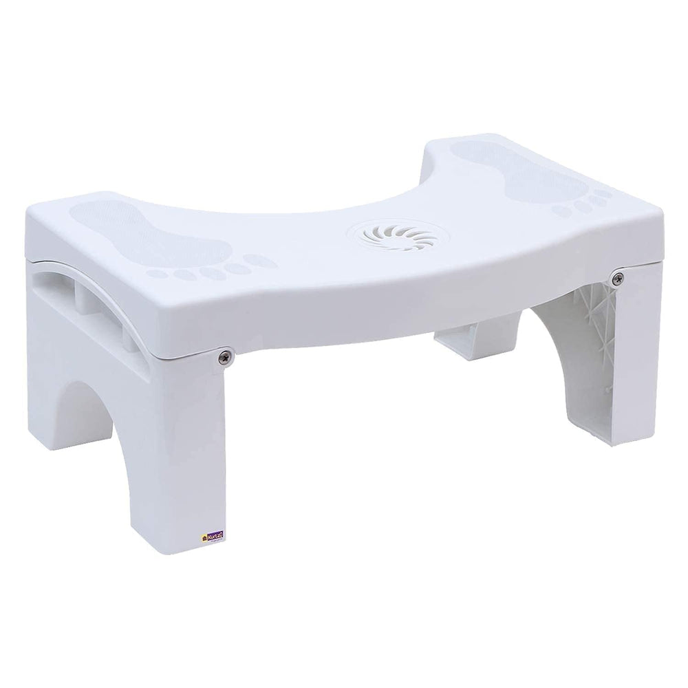 Folding Toilet Stool for Bathroom, Non Slip Squat Stool for Western Toilet, Plastic Foot Rest Stool for Adults, Compact Squatting Toilet Step (Multicolor)