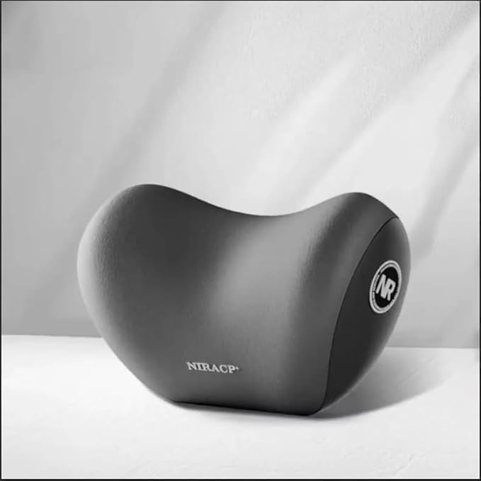 Car Neck Pillow,Neck Pain Relief for Long Drive Car Seat Back Head Rest Memory Foam Pillow for Driving with Adjustable Strap,and Breathable Removable Cover