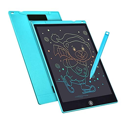 LCD Writing Tablet Drawing Board 12 Inch Colorful Girls Toys Christmas Birthday Gift for 3 4 5 6 7 Year Old Girls Erasable Drawing Tablet Doodle Board Toddler Learning Toys for Girls Age 3+ (Sky)