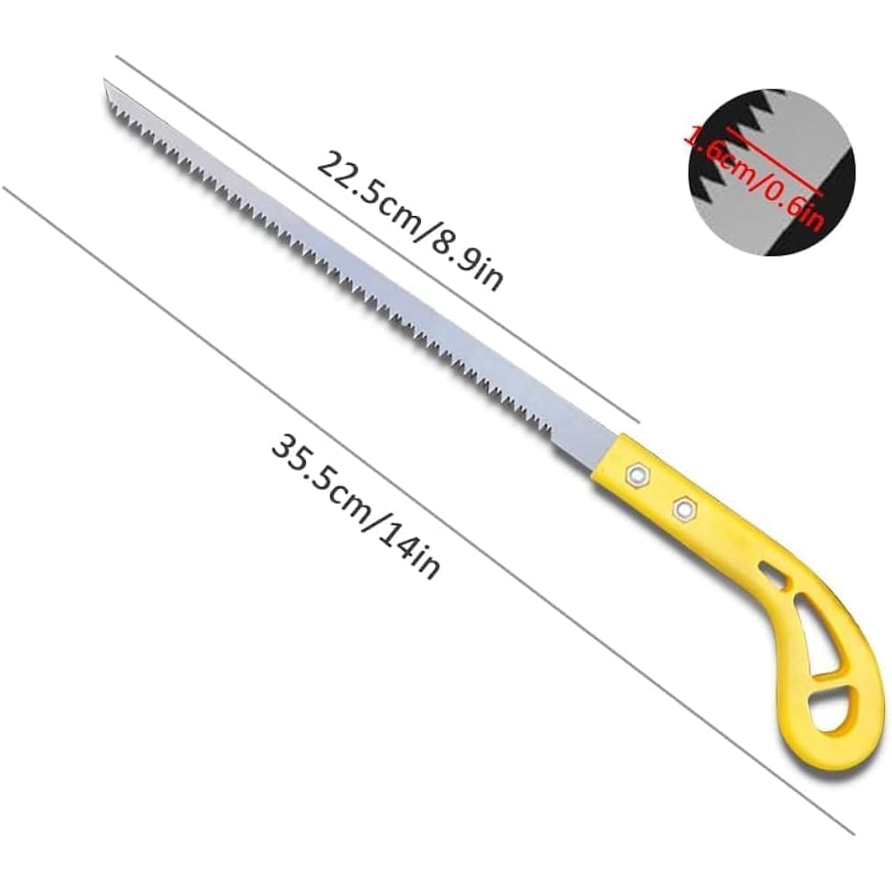 Outdoor Portable Sharp Blade Hand Saw – SK5 Saw Home Manual Pruning Hacksaws –Ergonomic Non-Slip Handle – Anti-Skip Hand Steel Strength Tool Ice Hand Saw Cutting Wood,PVC,Bone,Pruning Saw