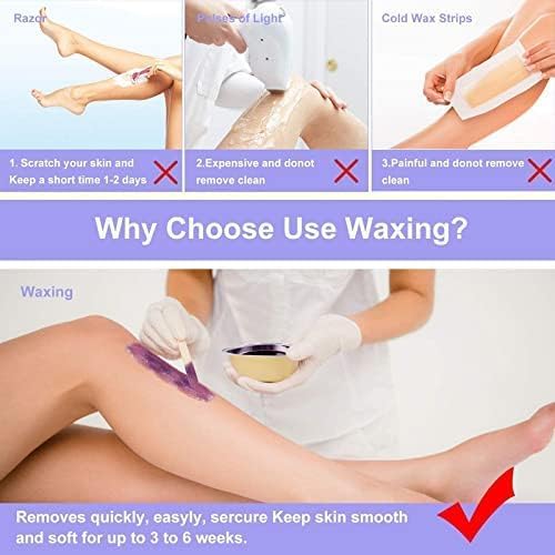 Silicone Wax Heater Portable and Electric Silicone Based Folding Waxing Hair Remover Heater Machine Warmer Machine for Waxing for Women Wax Boiler Pot Beans Warmer