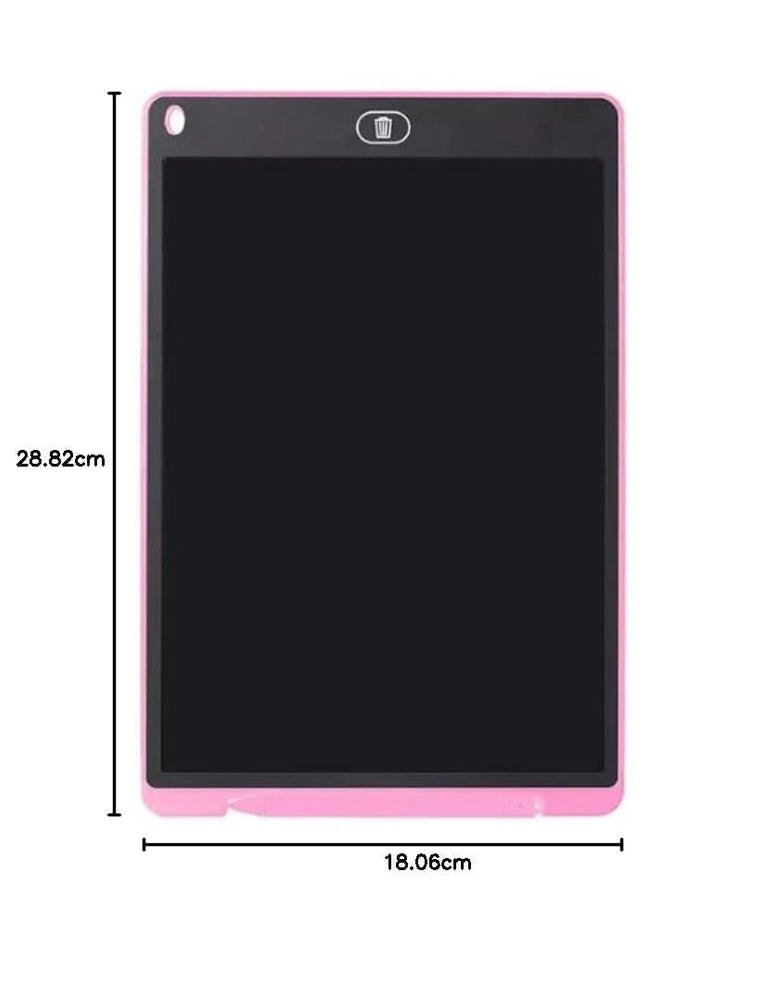 12-Inch LCD Writing Tablet for Kids - Erasable Colorful Doodle Board (Pink)