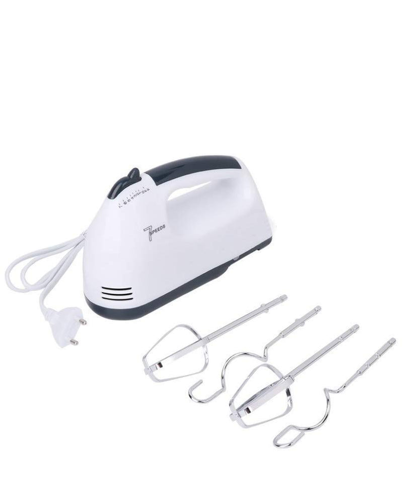 Scarlett Electric Hand Mixer for Kitchen | Handheld Cake Blender with Four Stainless Steel Attachments including Beaters & Dough Hooks for Whipping Cream. (Pack of 1)