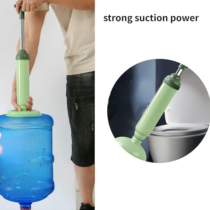 Toilet Plunger Air Power Remover Turbo Flush High Pressure Dredging Air Pump Plunger for Toilet, Bathroom, washroom, Sink