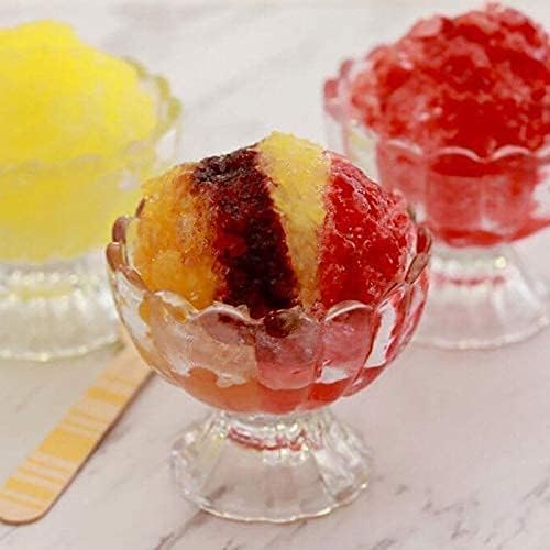 Manual Ice Gola Maker Machine with Sharp Blades, Ice Crusher, Snow Grinder, 3 Bowls, 1 Glass, 6 Sticks, and 1 Serving Dish – Ideal for Making Baraf Ka Gola, Slush, and Shaved Ice Treats