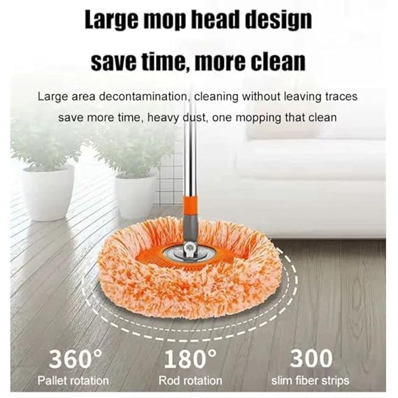 360° Rotatable Triangle Microfiber Mop – Adjustable Handle, Coral Velvet Mop Head for Floor & Wall Cleaning – Household Dust & Dirt Remova