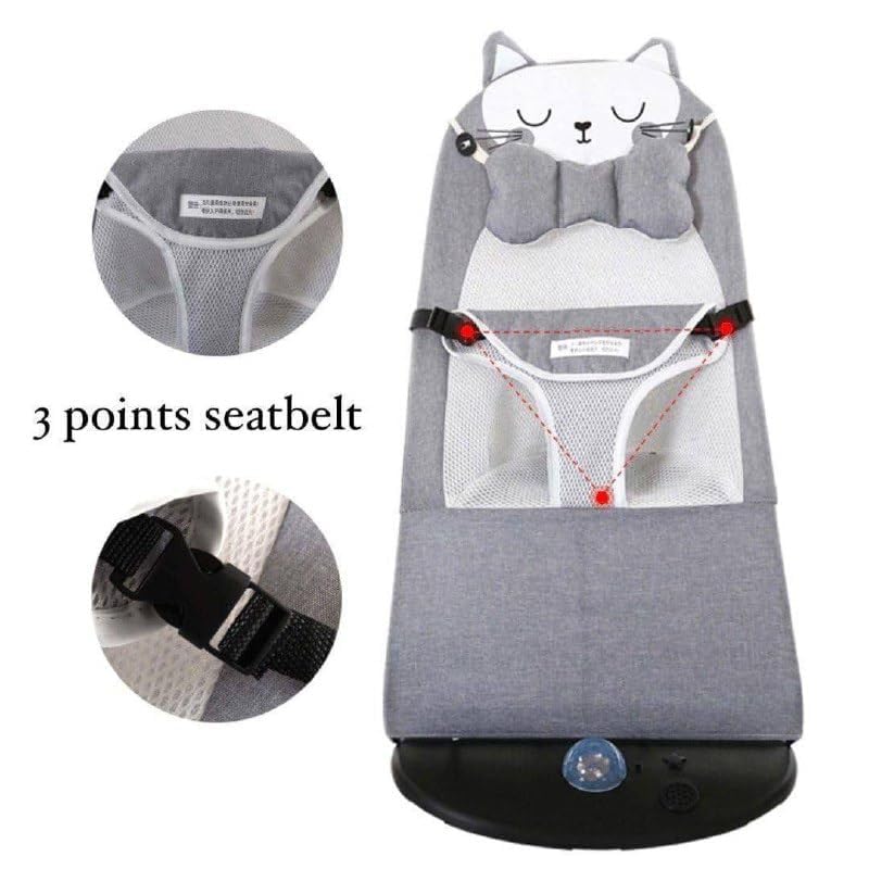 Infant Comfort Baby Bouncer Rocking Chair -Ergonomic Design Baby Bouncy Seats Foldable and Reclining Baby Sleeping & Swing Chair(Multicolour)- Upto 10 Kg
