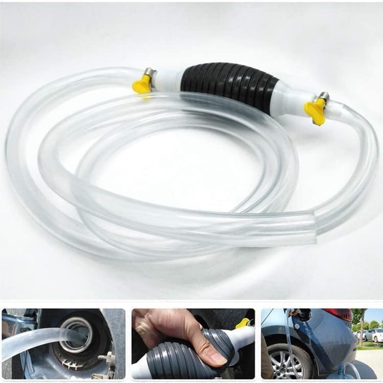 Fuel Transfer Pump Kit Tank Sucker Newest High Flow Hand Pump Portable Manual Car Bike Fuel Transfer Pump | Liquid Pipe Siphon Tool for Petrol Diesel, Water, Oil Liquid Water Fish Tank (Multi)