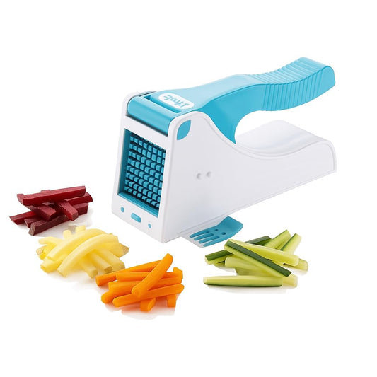 French Fry Chipser – Heavy-Duty Vegetable Chopper & Cutter for Kitchen | Unbreakable Body with Stainless Steel Blades | Potato, Onion, Carrot, Salad & – Multipurpose Kitchen Tool