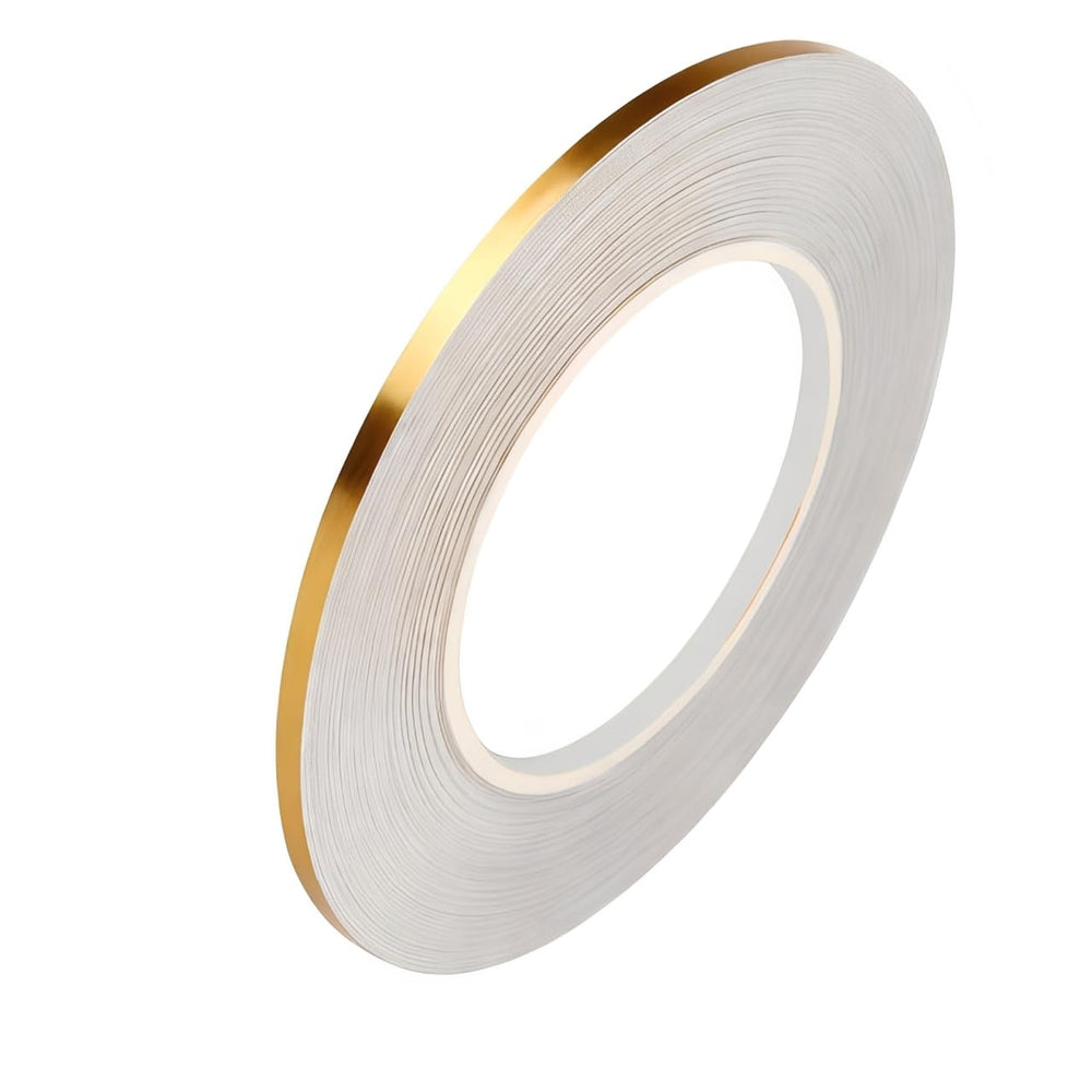 Golden 0.5cm Tile Gap Sealing Tape Waterproof Self Adhesive Decorative Strip for Wall Floor Ceiling Kitchen Cabinet Seam Cover Tile Border Sticker (50mtr)