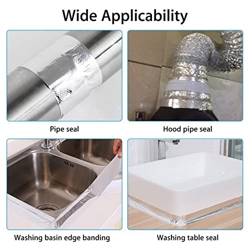 2 inch 5 Meter, Waterproof Leakage Repair Tape – Aluminum Foil Buty Tape for Roof, Pipe, Wall, Gutter, Car, and Water Tank Leakage Sealing & Waterproofing silver
