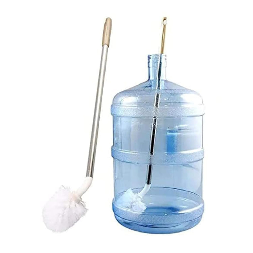 20L Water Can Cleaning Brush | 360° Rotating Nylon Wet & Dry Bottle Brush for Water Dispensers & Narrow Neck Containers | Long Handle Brush for Bottles, Jars & Cans (Multicolor, Pack of 1)
