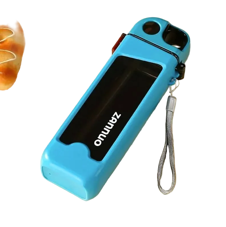 350ml Square Leakproof Sports Water Bottle - BPA-Free Portable Plastic Flat Bottle