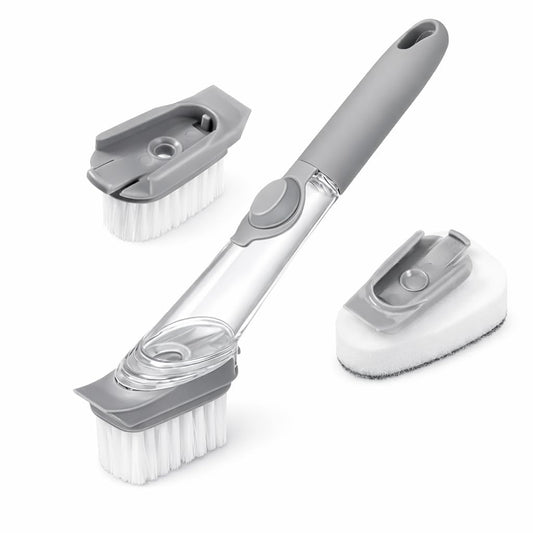 Decontamination Cleaning Brush Heavy Duty Multi-Purpose Scrubber for Deep Cleaning Industrial Home Kitchen Bathroom Car Tools Surfaces Stain Removal Durable Ergonomic Handle Anti Slip Grip