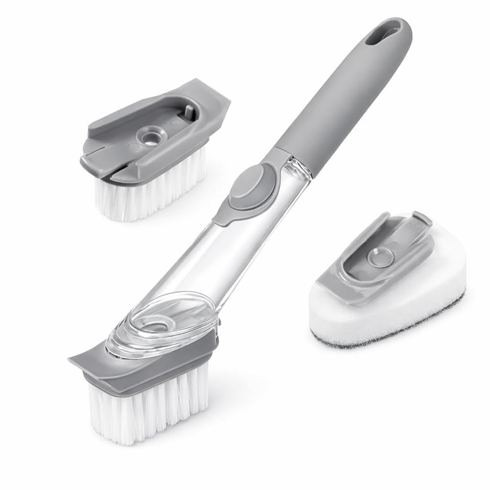 Decontamination Cleaning Brush Heavy Duty Multi-Purpose Scrubber for Deep Cleaning Industrial Home Kitchen Bathroom Car Tools Surfaces Stain Removal Durable Ergonomic Handle Anti Slip Grip