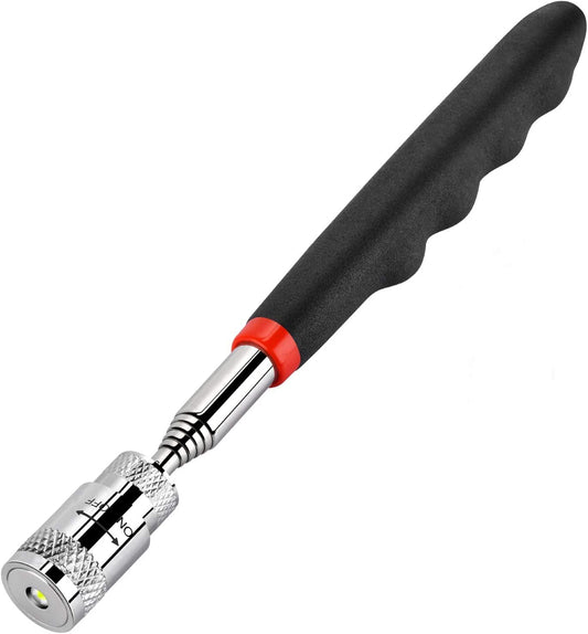 Magnetic pick-up tool with LED light extending to 32 inches.