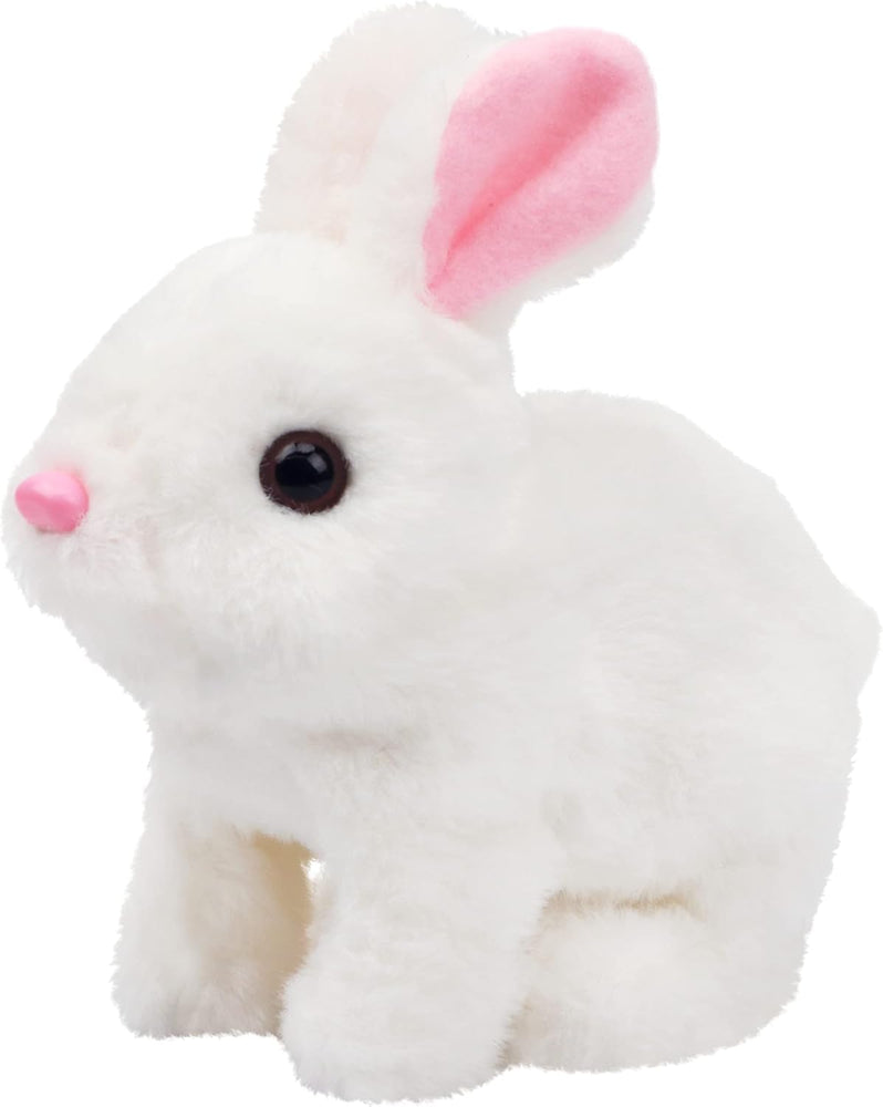 Hopping Walking Bunny Toy with Sounds, Jumping RABIT Wiggling Ears, Twitching Mouth and Nose, Educational Interactive Bunny RABIT Toy for Baby Kids (Rabbit)