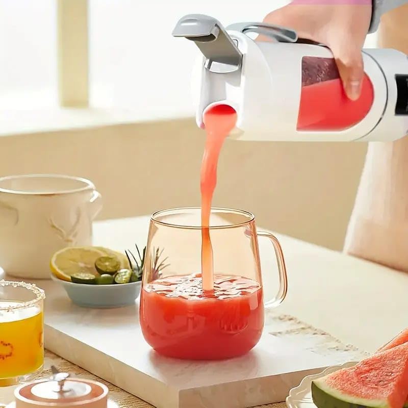 Portable JuicerBlender Electric Juicers Fruit Mixers USB Rechargeable Smoothie Mini Blender Personal Juicer 10 Blades 3 Gears With 1500 Mah Rechargeable Battery-Smoothie Juicer