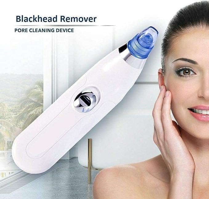 4 In 1 Multi-Function Blackhead Whitehead Extractor Remover Device Facial Cleansing Tool,Skin Cleaner,Pimple Removal Tool,Acne Pimple Pore Cleaner Vacuum Suction Tool For Men & Women