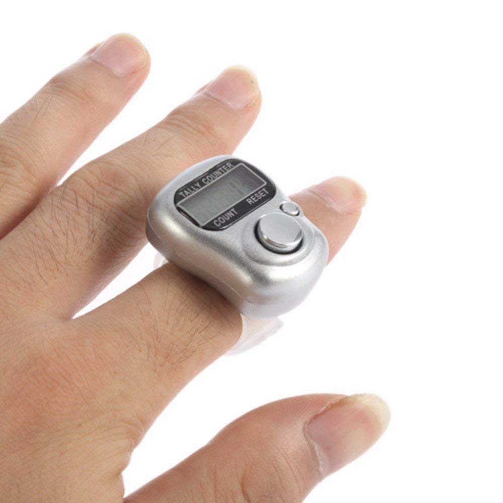 5-Digit Tally Clicker Counter Finger Clicker Ring Electronic Light Digital Counting Machine for Cricket Umpire and Various Counting Purpose(1)