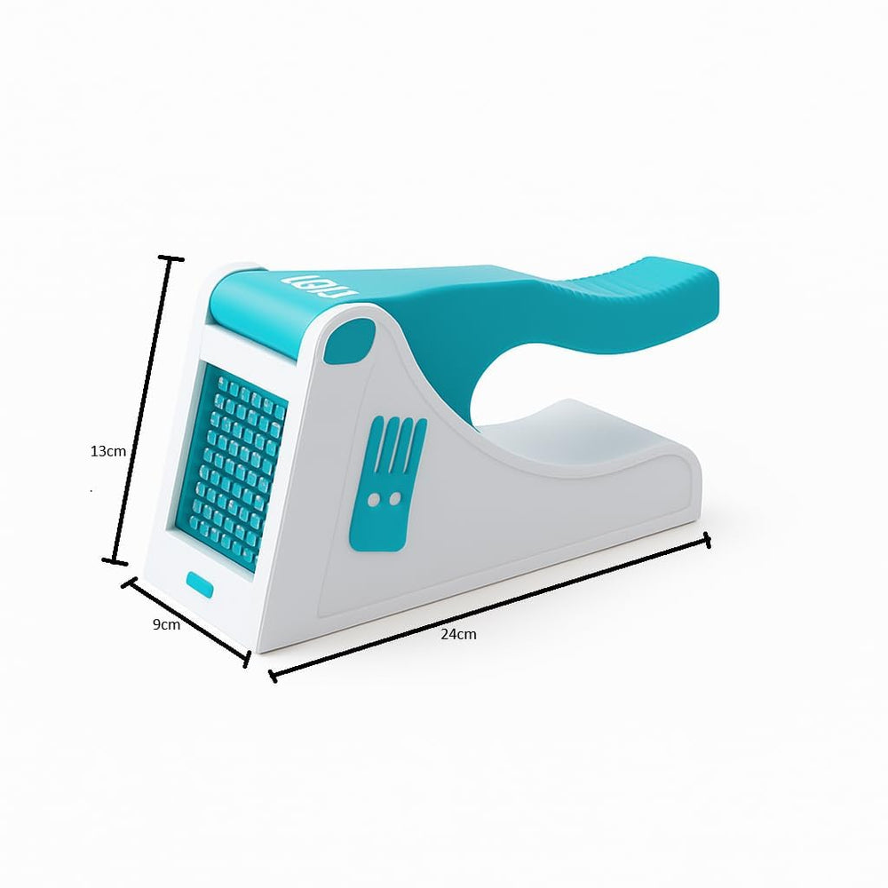 French Fry Chipser – Heavy-Duty Vegetable Chopper & Cutter for Kitchen | Unbreakable Body with Stainless Steel Blades | Potato, Onion, Carrot, Salad & – Multipurpose Kitchen Tool