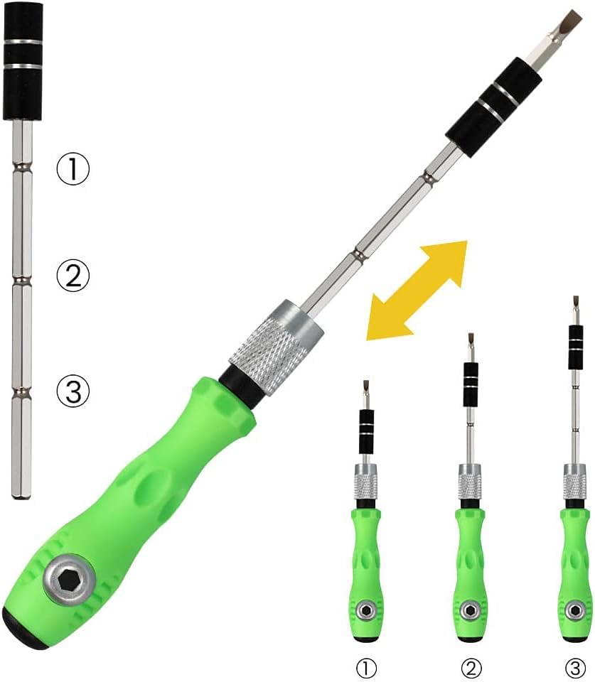 32 In 1 Magnetic Screwdriver Set With Extension Rod For Home Appliance, Laptop, Mobile, Computer, Toys & Watch Repairing,Green