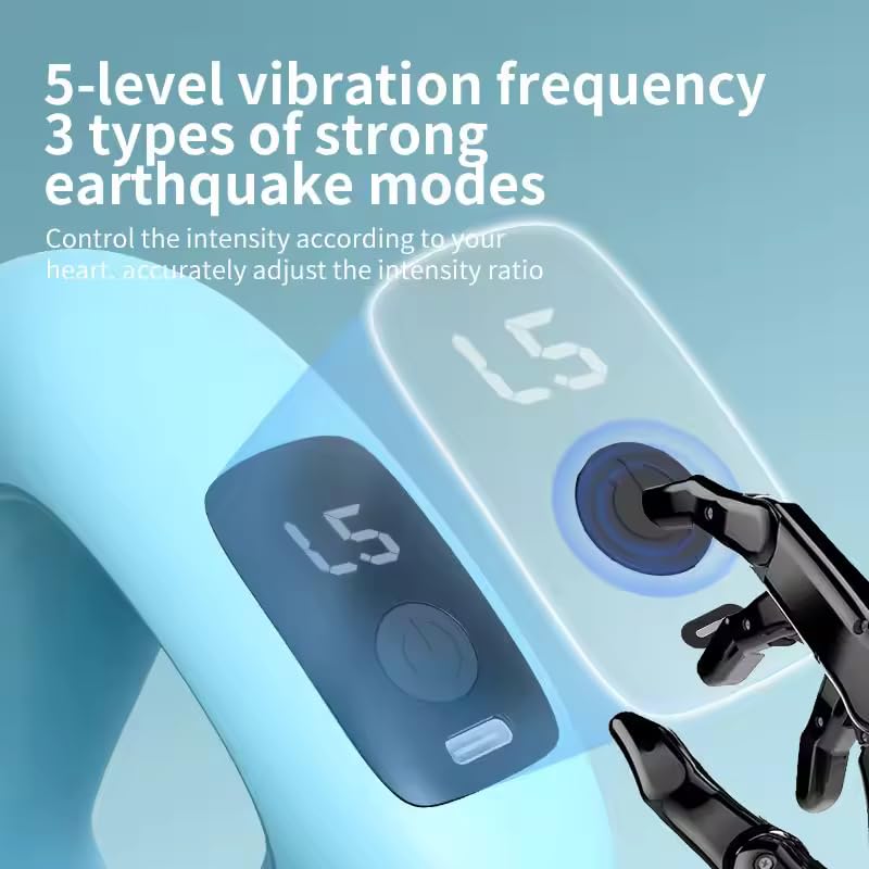 Percussion Massage Ring for Full Body Pain Relief- J16A, Rechargeable Cordless Deep Tissue Massage Ring Machine with Strap for Legs, Arms, Use at Home, Gym & During Travel - 8 Massager Modes