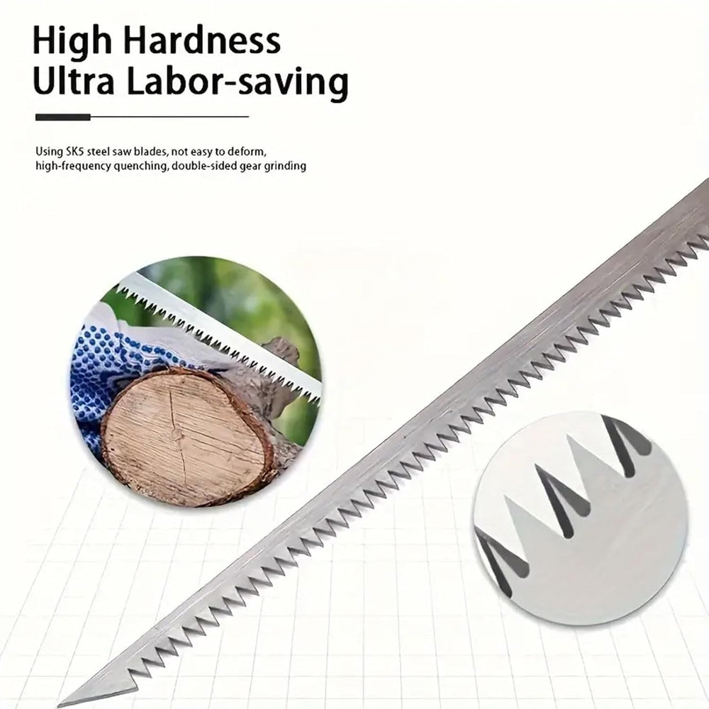Outdoor Portable Sharp Blade Hand Saw – SK5 Saw Home Manual Pruning Hacksaws –Ergonomic Non-Slip Handle – Anti-Skip Hand Steel Strength Tool Ice Hand Saw Cutting Wood,PVC,Bone,Pruning Saw