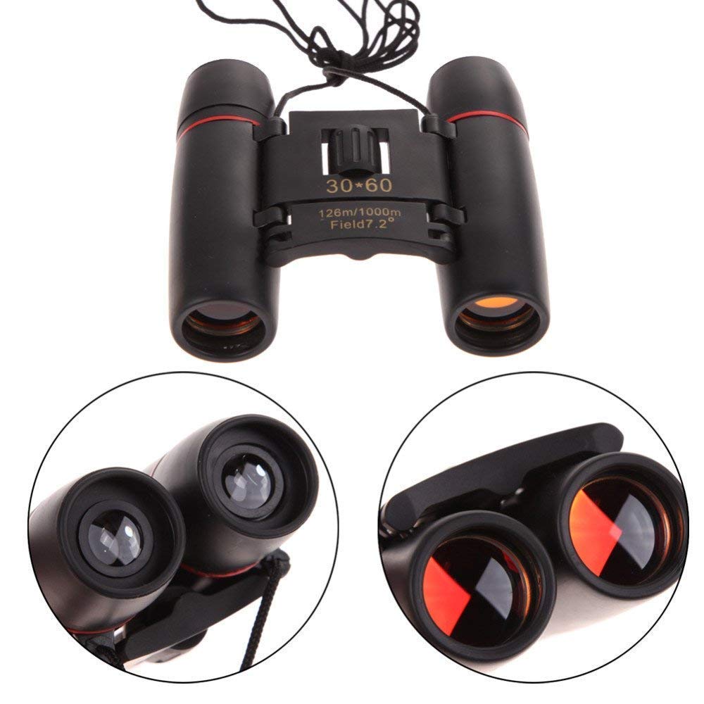 Telescope HD Vision Binoculars 10000M High Power for Outdoor Travel Stargazing Concerts Sports Optical Vision Binocular Fixed Zoom (30X60)