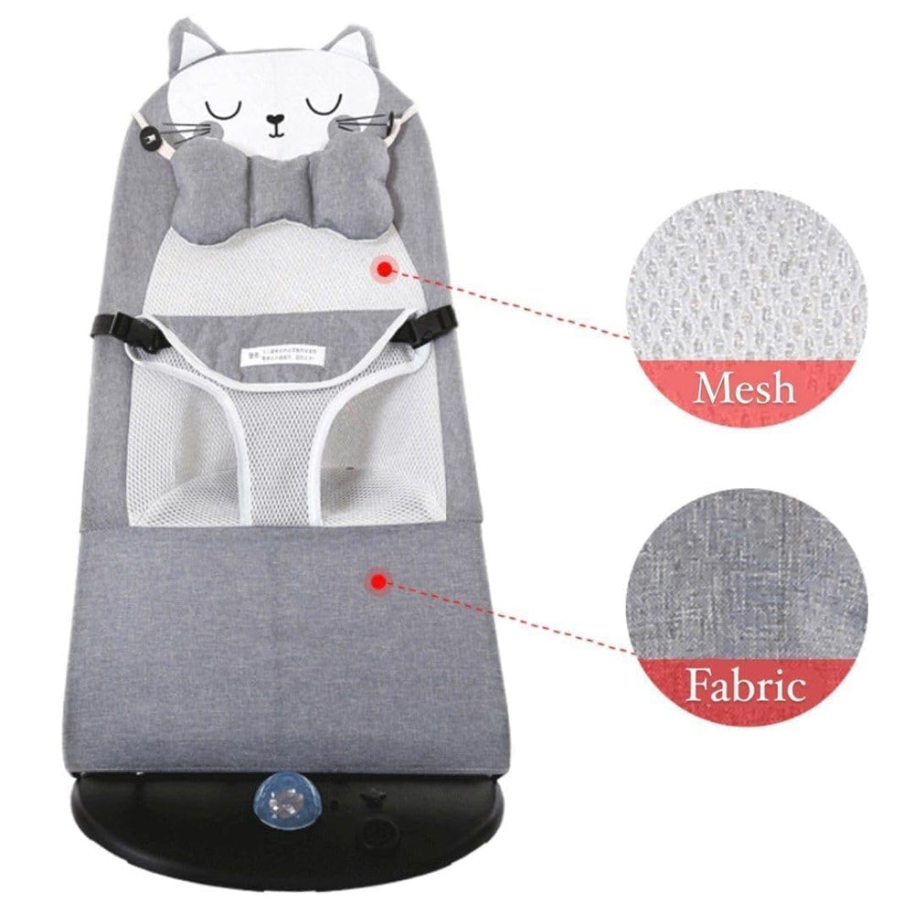 Infant Comfort Baby Bouncer Rocking Chair -Ergonomic Design Baby Bouncy Seats Foldable and Reclining Baby Sleeping & Swing Chair(Multicolour)- Upto 10 Kg