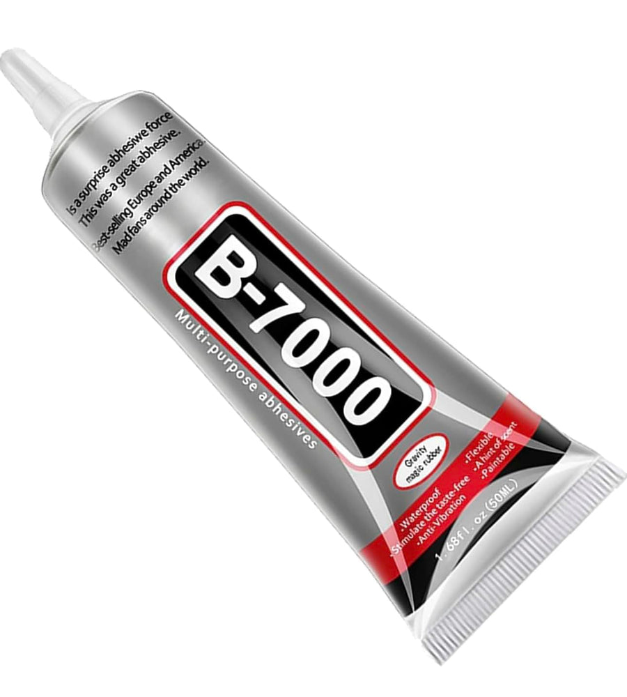 B7000 Multipurpose Adhesive Glue | Jewelry, Beads, Clothes, Shoes, Fabrics,Screen Repair, Metal, Stone, Glass, Mobile Phones,Artificial Crystal Crafts (50ML/1.68fl.oz)