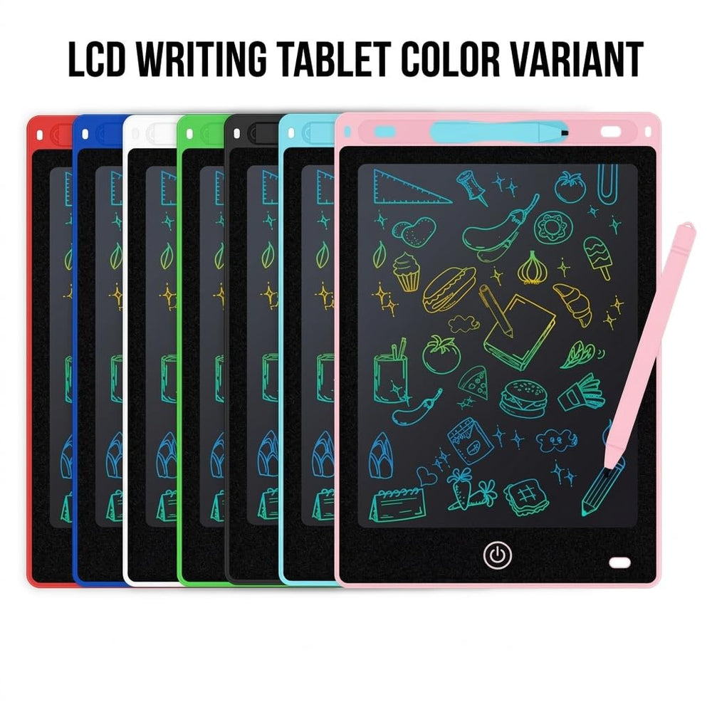 LCD Writing Tablet 12 Inch for Kids, Rewriteable Digital Magic Slate Drawing and Doodle Pad with Pen, Erase Button, Smart Lock, Writing Scribble Board for Boys & Girls (Multicolor)