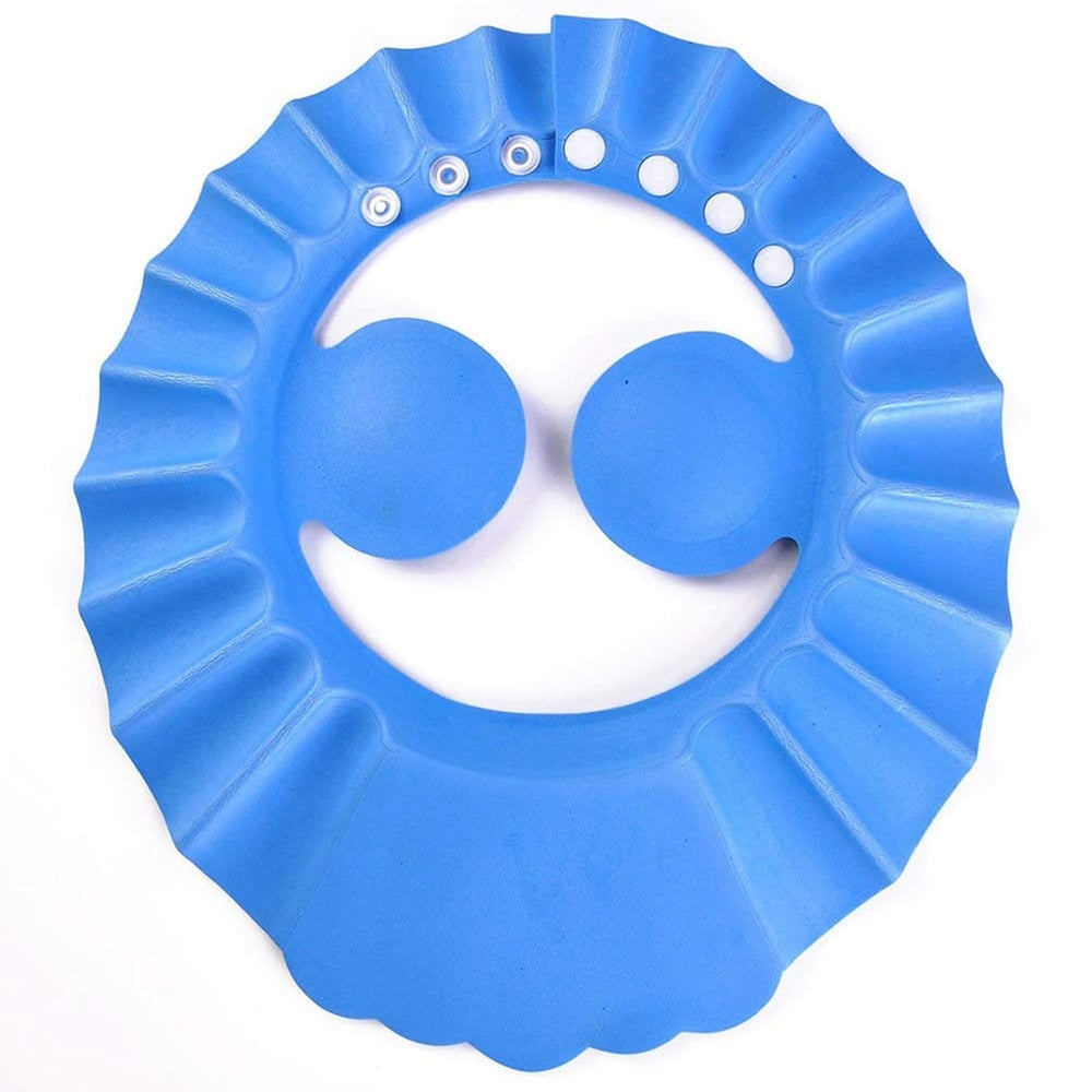 Adjustable Baby Bath Shower Cap – Soft Silicone Hair Wash Visor with Eye & Ear Protection | Waterproof Shampoo Shield for Newborns, Toddlers & Kids (Multicolor, Pack of 1)