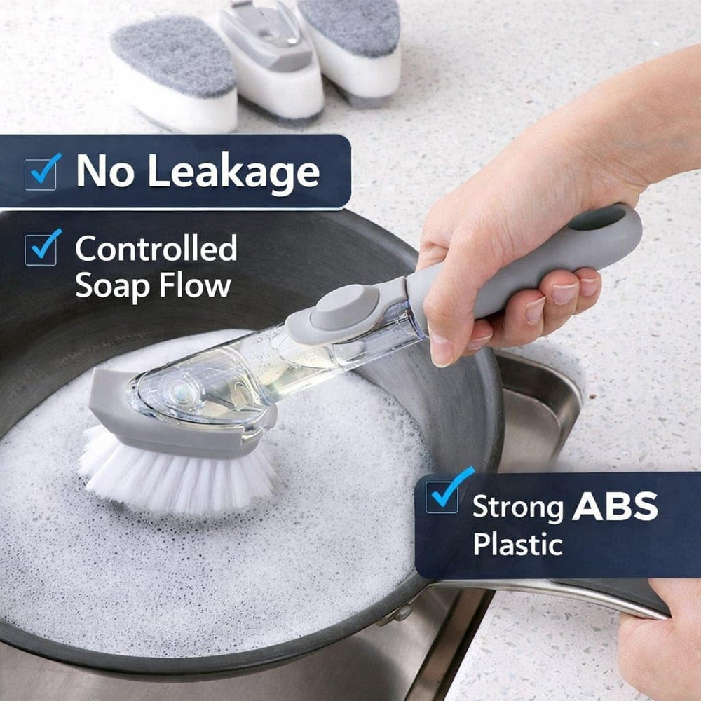 Decontamination Cleaning Brush Heavy Duty Multi-Purpose Scrubber for Deep Cleaning Industrial Home Kitchen Bathroom Car Tools Surfaces Stain Removal Durable Ergonomic Handle Anti Slip Grip
