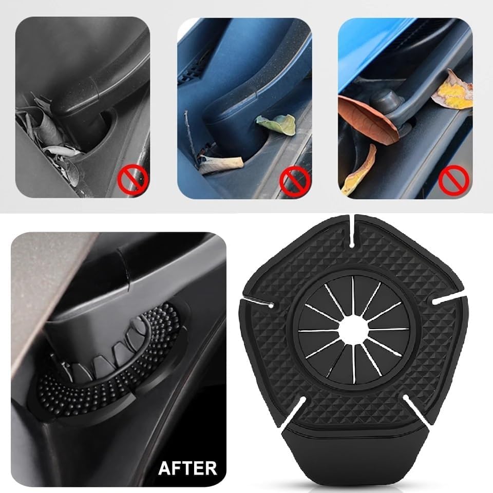 Car Silicone Wiper Hole Protector Pads (2Pcs) – Universal Windshield Wiper Cover for Dust, Debris & Weather Protection – Front Screen Car Accessories