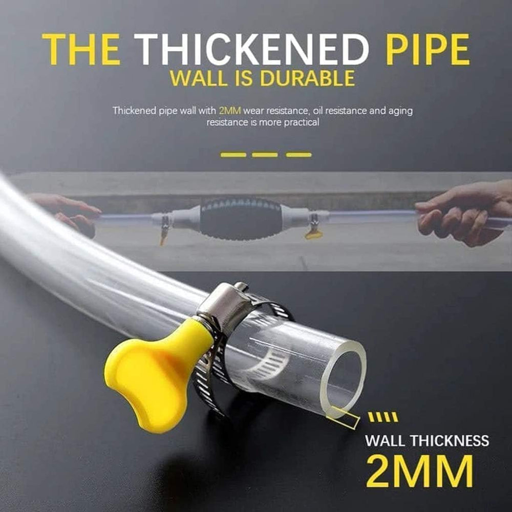 Fuel Transfer Pump Kit Tank Sucker Newest High Flow Hand Pump Portable Manual Car Bike Fuel Transfer Pump | Liquid Pipe Siphon Tool for Petrol Diesel, Water, Oil Liquid Water Fish Tank (Multi)