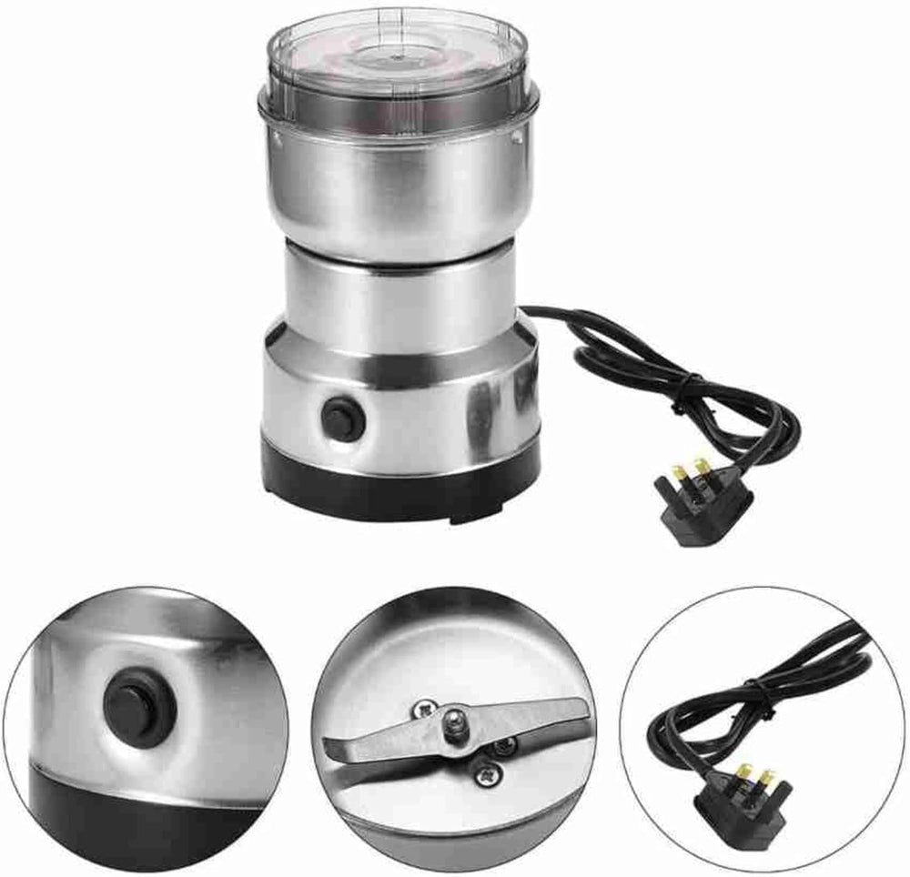 Nima Electric Coffee & Spice Grinder 150W | Stainless Steel Dry Masala Grinder | Multipurpose Mini Grinder for Coffee Beans, Nuts, Seeds & Spices | Compact Kitchen Appliance