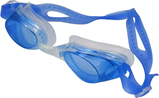 Swimming Goggles with Adjustable Double Strap, Anti Fog Lens with UVA UVB Protection, Silicone Gasket Eye Goggles for Swimming