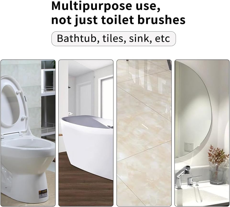 Premium Pumice Stone Toilet Bowl Cleaner with Handle – Heavy Duty Descaler for Hard Water & Rust Stains