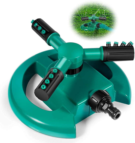 Water Sprinkler Garden Pipe - Large Area Coverage Automatic 360° Multipurpose Yard Sprinklers for Plant Irrigation and Kids Playing, Efficient System for Watering Plants (Sprinkler Hose)