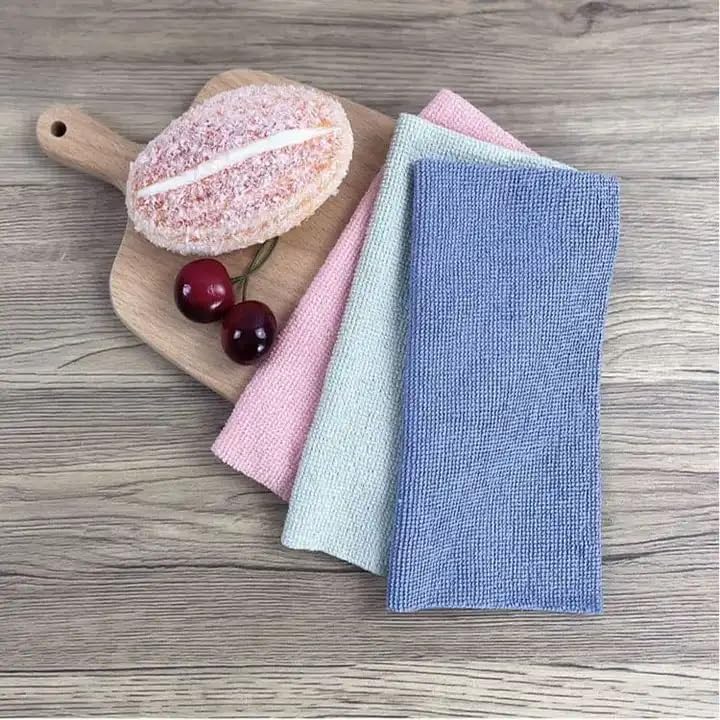 Microfiber Cleaning and Drying Wipes, Pack of 20 | Lint Free Cloth, Washable All Purpose Wash Cloth for Kitchen, Car, House, Office (Multicolor)