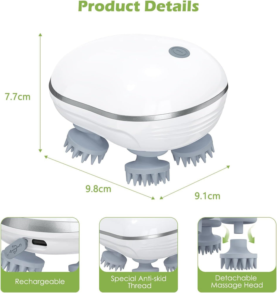 Head Massager For Scalp, Scalp Massage, Electric Scalp Massager, Hair Massager For Hair Growth, Body Massager | | MULTICOLOUR