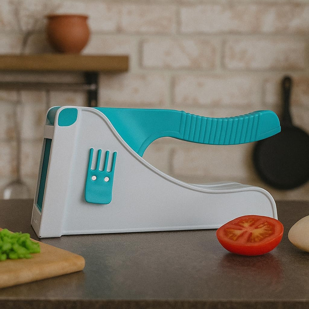 French Fry Chipser – Heavy-Duty Vegetable Chopper & Cutter for Kitchen | Unbreakable Body with Stainless Steel Blades | Potato, Onion, Carrot, Salad & – Multipurpose Kitchen Tool
