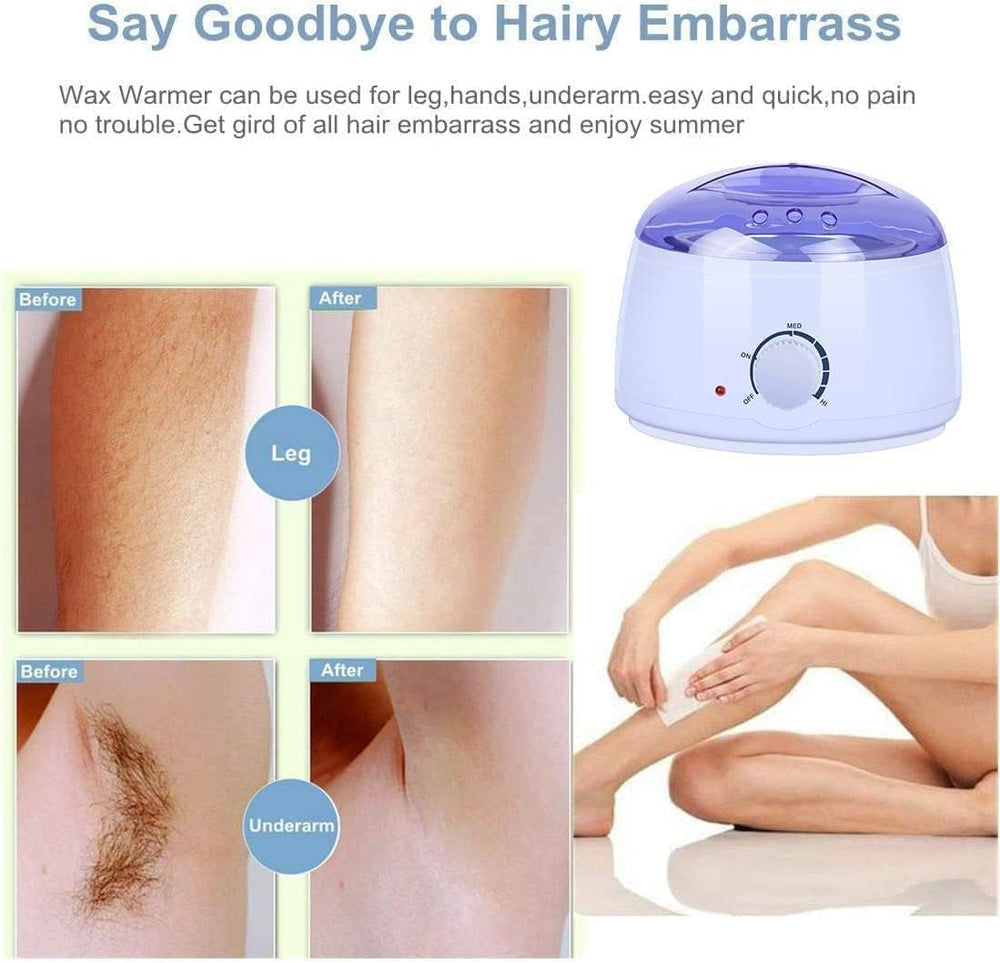 Silicone Wax Heater Portable and Electric Silicone Based Folding Waxing Hair Remover Heater Machine Warmer Machine for Waxing for Women Wax Boiler Pot Beans Warmer