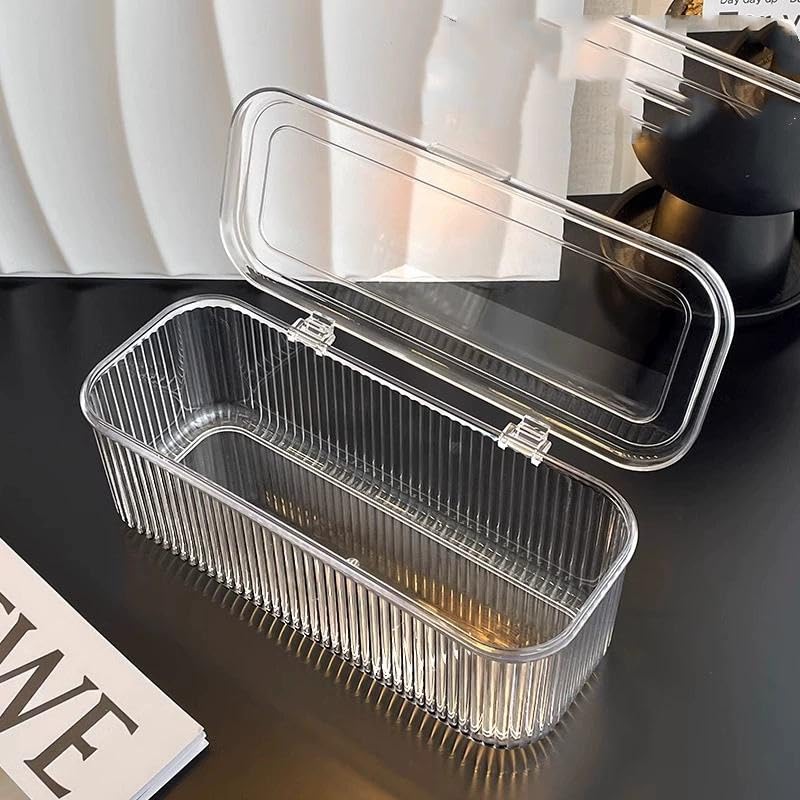 Acrylic Jewellery Organizer Box Set with 10 Piece, Portable Storage Boxes with Anti-Oxidation for Earrings, Bracelets, Rings, Necklace, Watch, Transparent Jewellery Case for Women & Girls